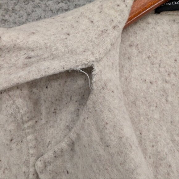 Linda Allard Ellen Tracy Jacket Womens Cream Wool Rabbit Hair Open Front Size 2 - Picture 13 of 13